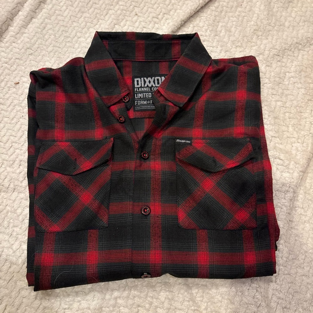 DIXXON Red and Black Checkered Shirt